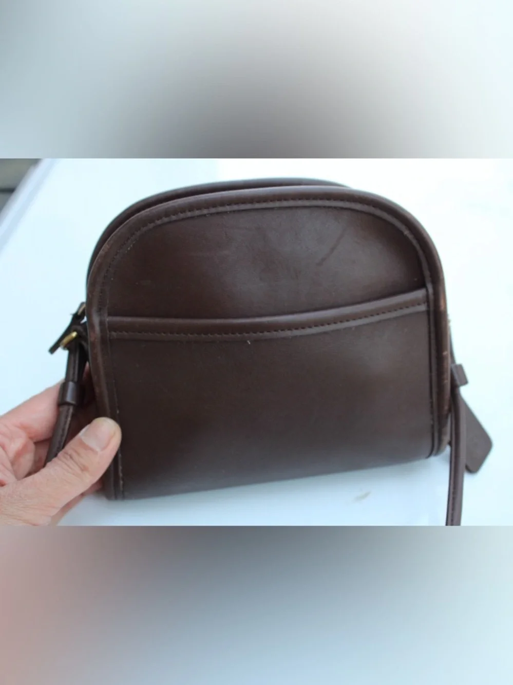 Vintage Coach Abbie zip bag